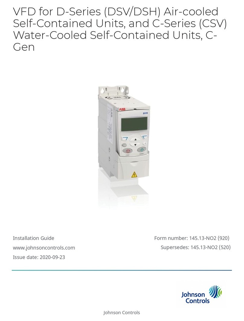 Johnson Controls D Series User manual