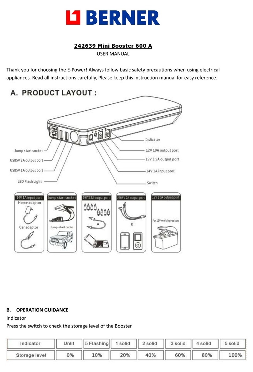 Berner 242639 user manual