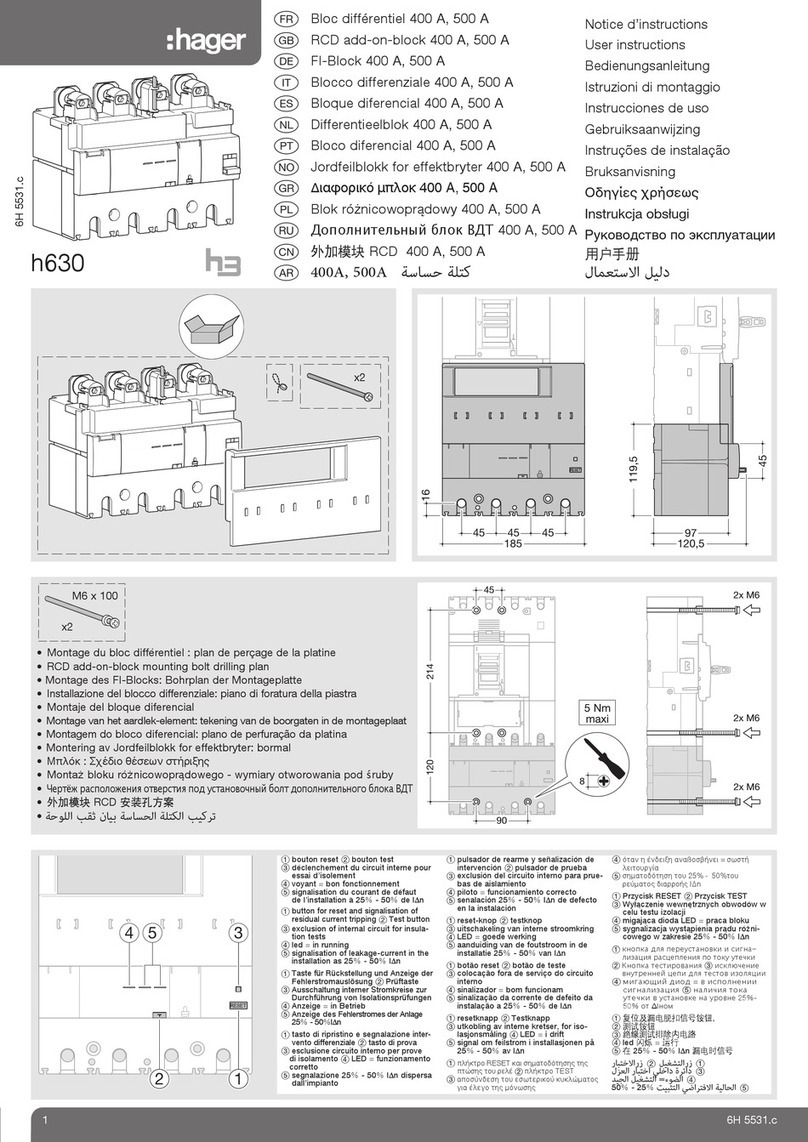 hager h630 User manual