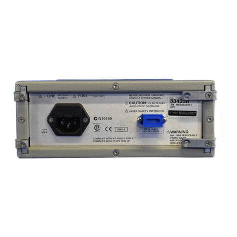 Agilent Technologies 83433A user guide