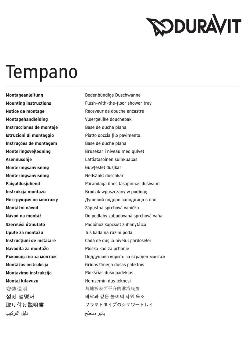 DURAVIT Tempano 720187 Mounting instructions