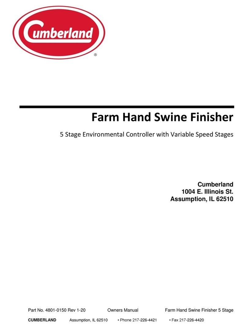 Cumberland Farm Hand Swine Finisher User manual
