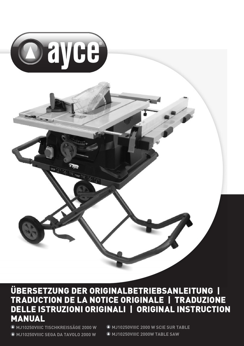 Ayce MJ10250VIIIC Original instruction manual