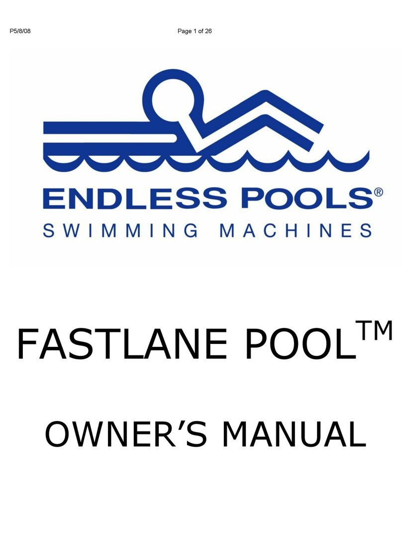 Endless Pools FASTLANE POOL owner's manual