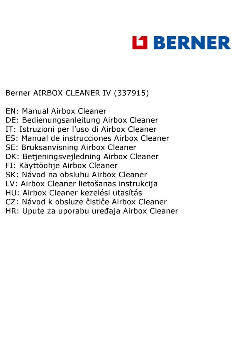 Berner AIRBOX CLEANER IV manual
