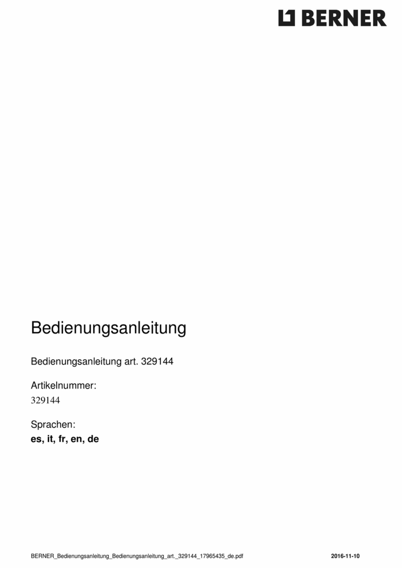 Berner BHFL60A operating manual