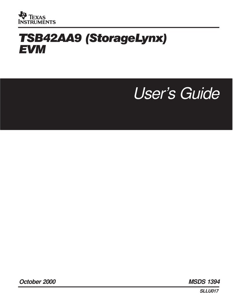 Texas Instruments TSB42AA9 (StorageLynx) EVM User manual