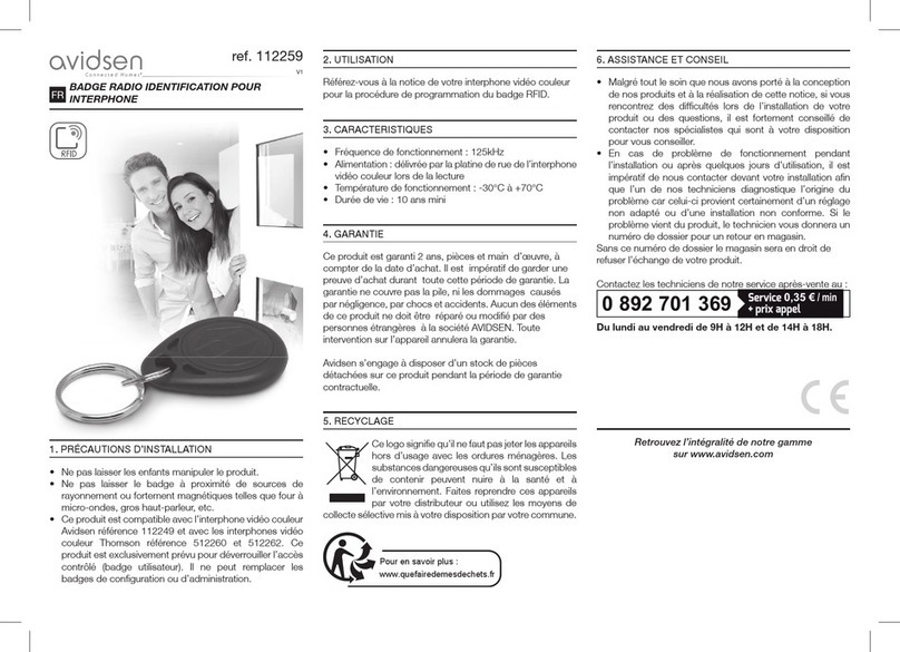 Avidsen 112259 User manual
