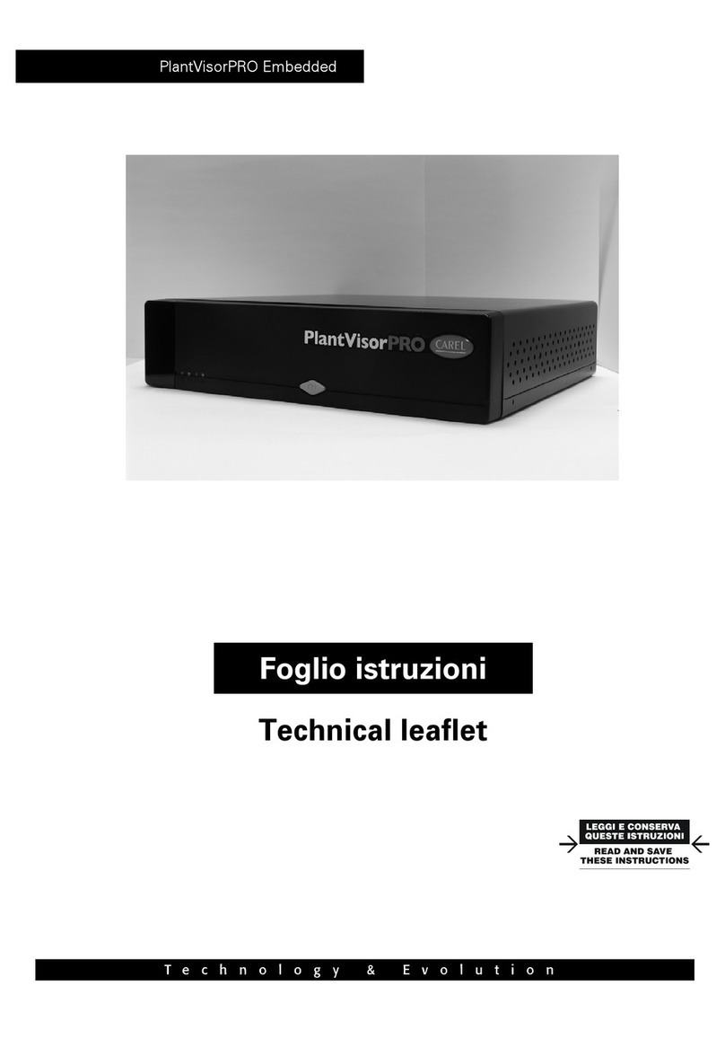 Carel PlantVisorPRO Manual Carel PlantVisorPRO Manual