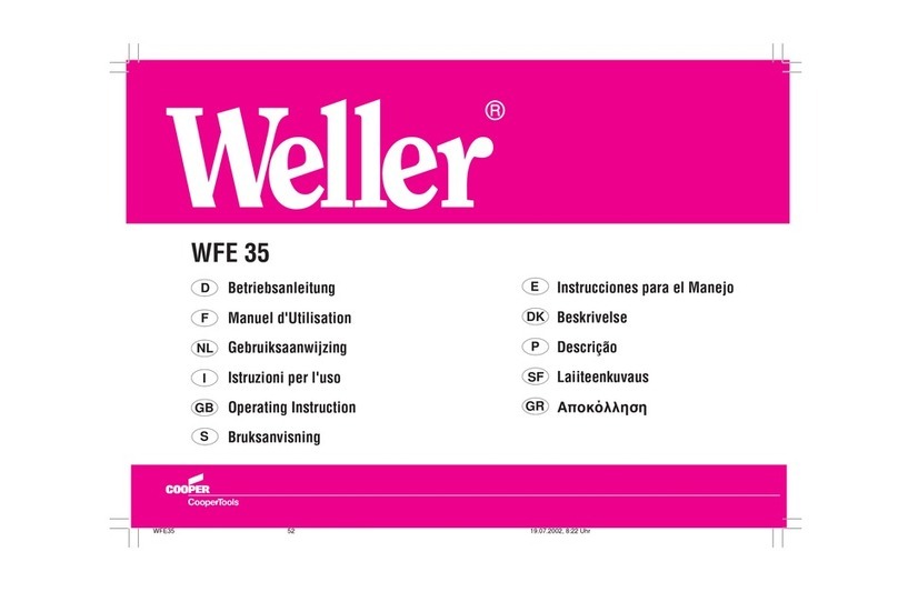 Cooper Weller WFE 35 User manual