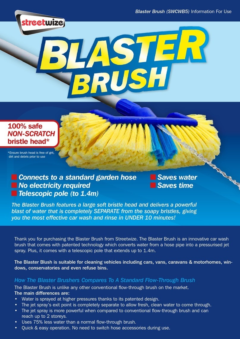 Streetwize Blaster Brush INFORMATION FOR USE