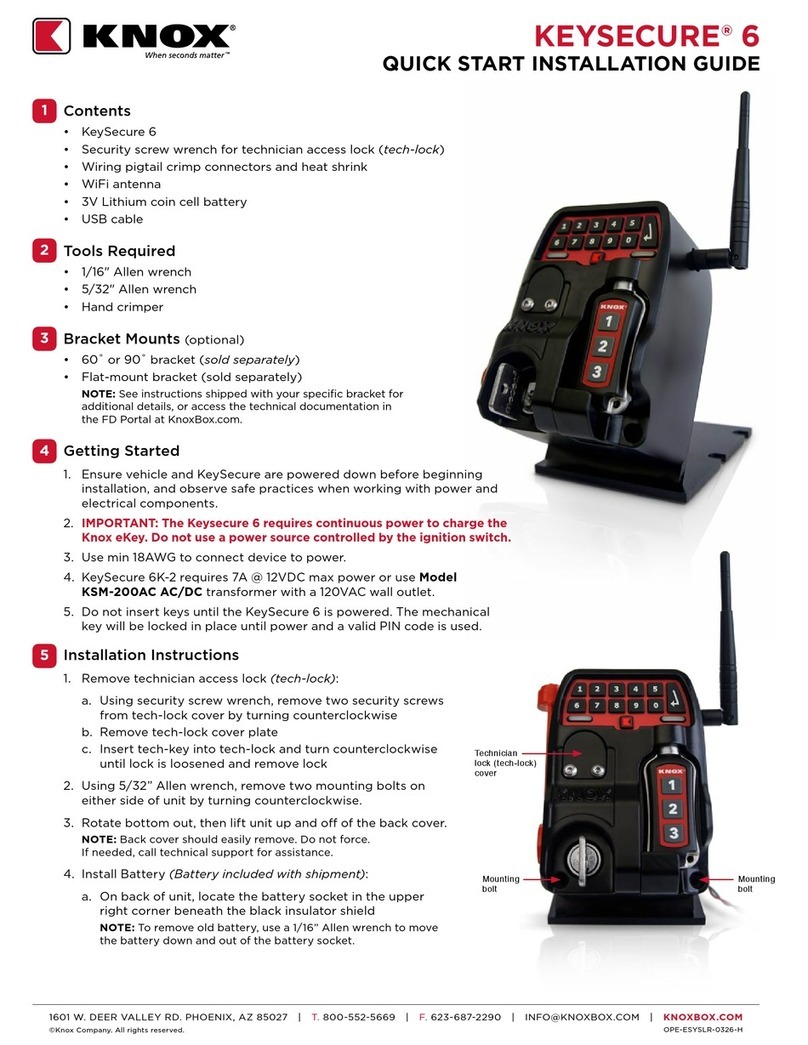 Knox KEYSECURE 6 Quick start installation guide