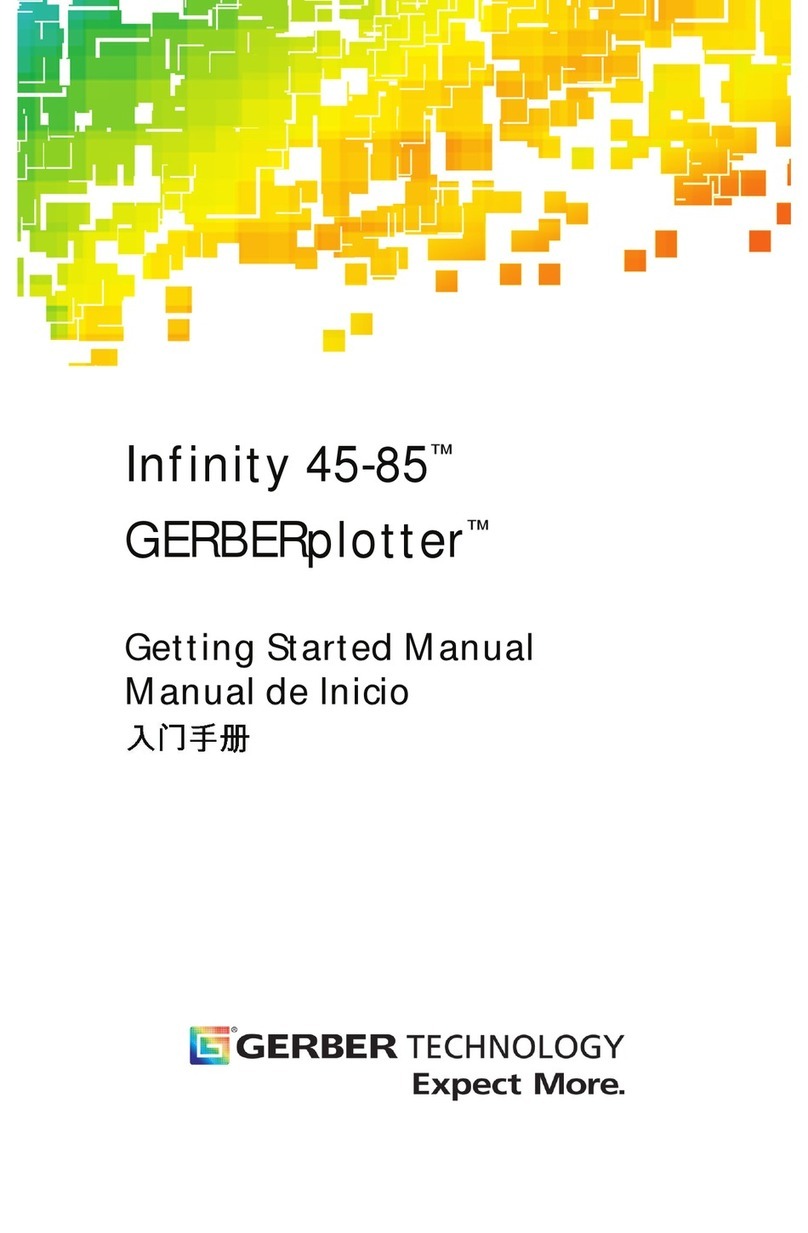 Gerber Technology GERBERplotter Infinity Series Getting started manual