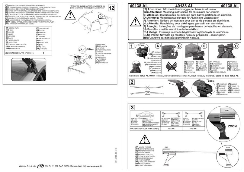WALMEC 40138 AL Mounting instructions