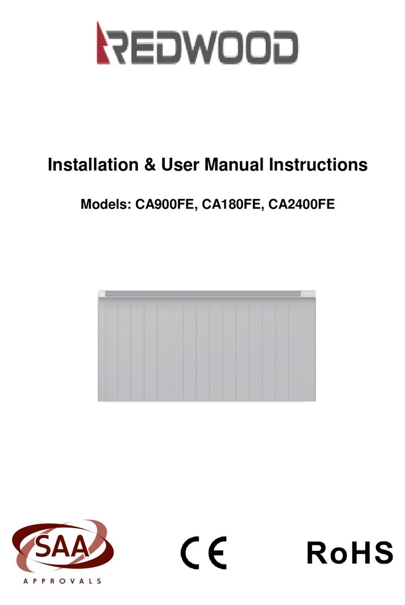 Redwood CA900FE Installation & User Manual Instructions