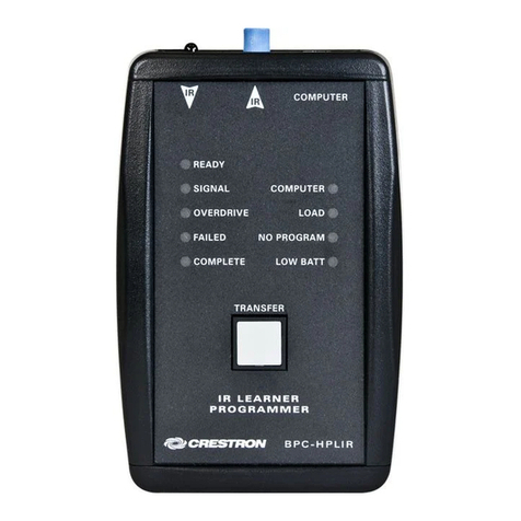 Crestron onCue BPC-HPLIR Supplemental guide