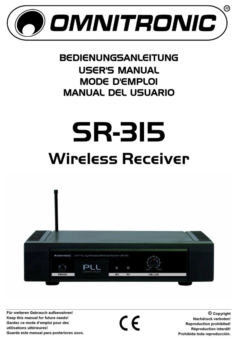 Omnitronic SR-315 user manual