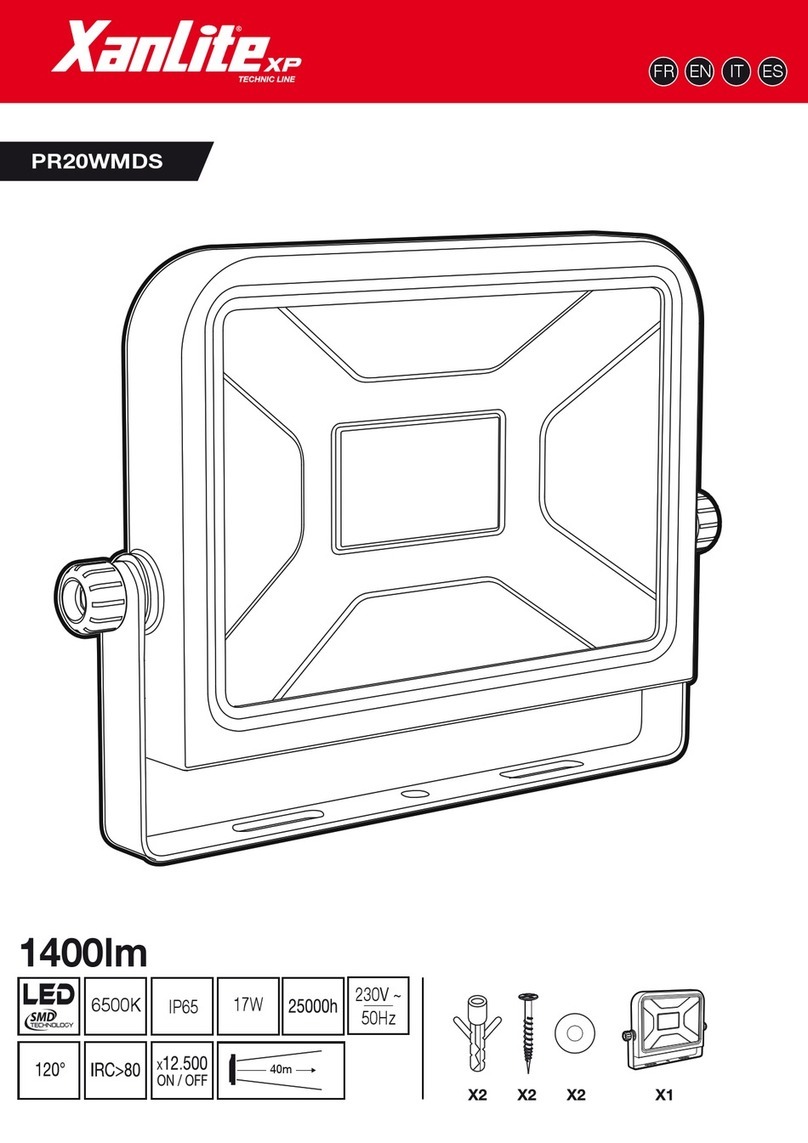 XanLite XP TECHNIC LINE PR20WMDS user manual