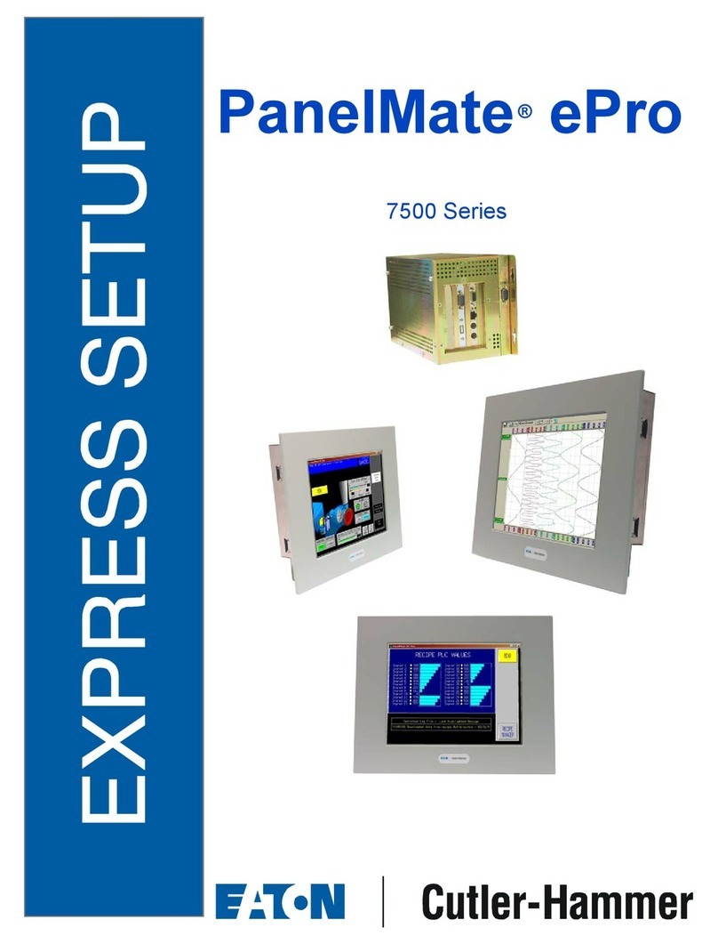 Eaton Cutler-Hammer PanelMate ePro 7500 Series User manual