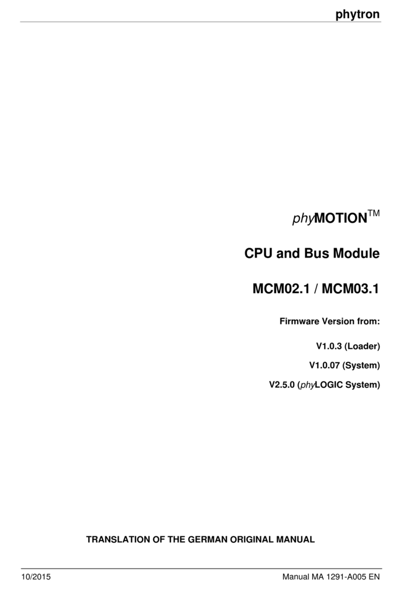 phytron phyMOTION MCM02.1 User manual