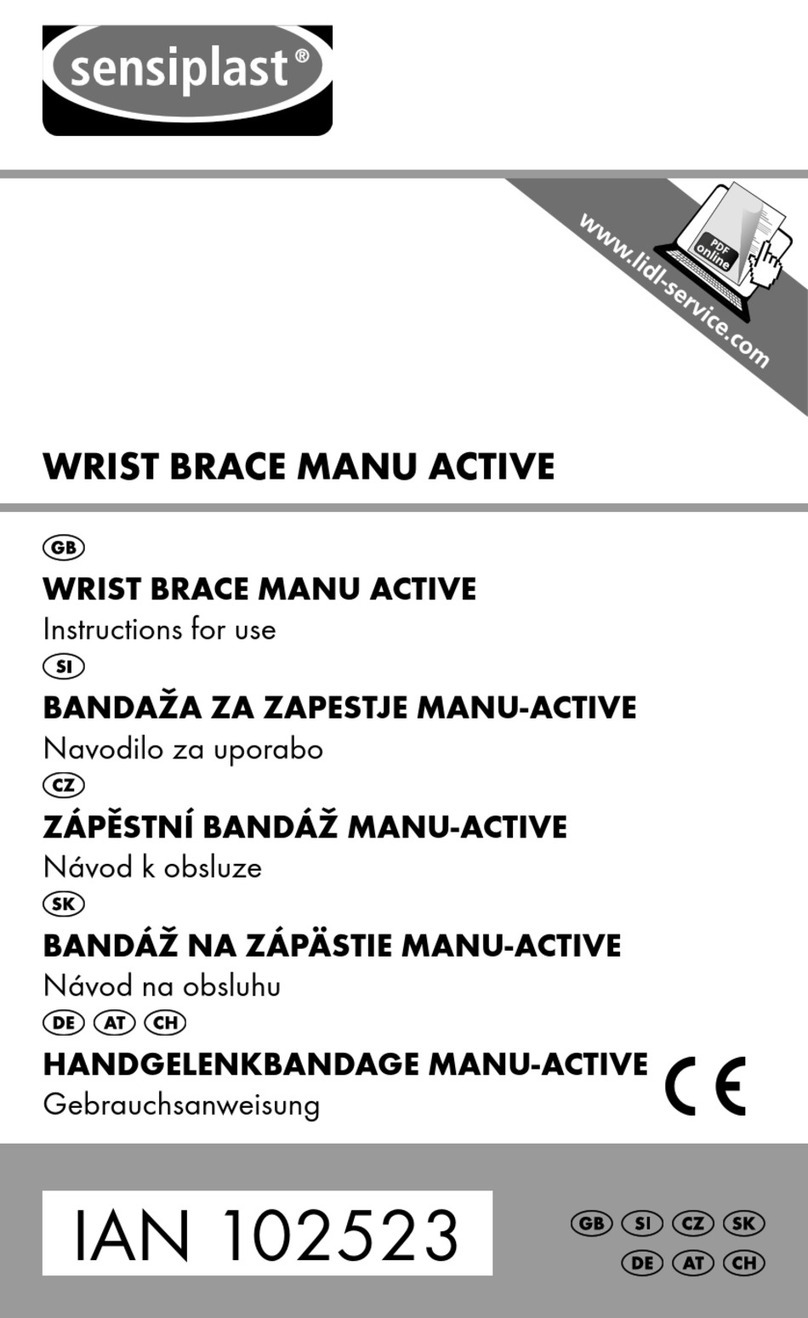 sensiplast MANU ACTIVE Instructions for use