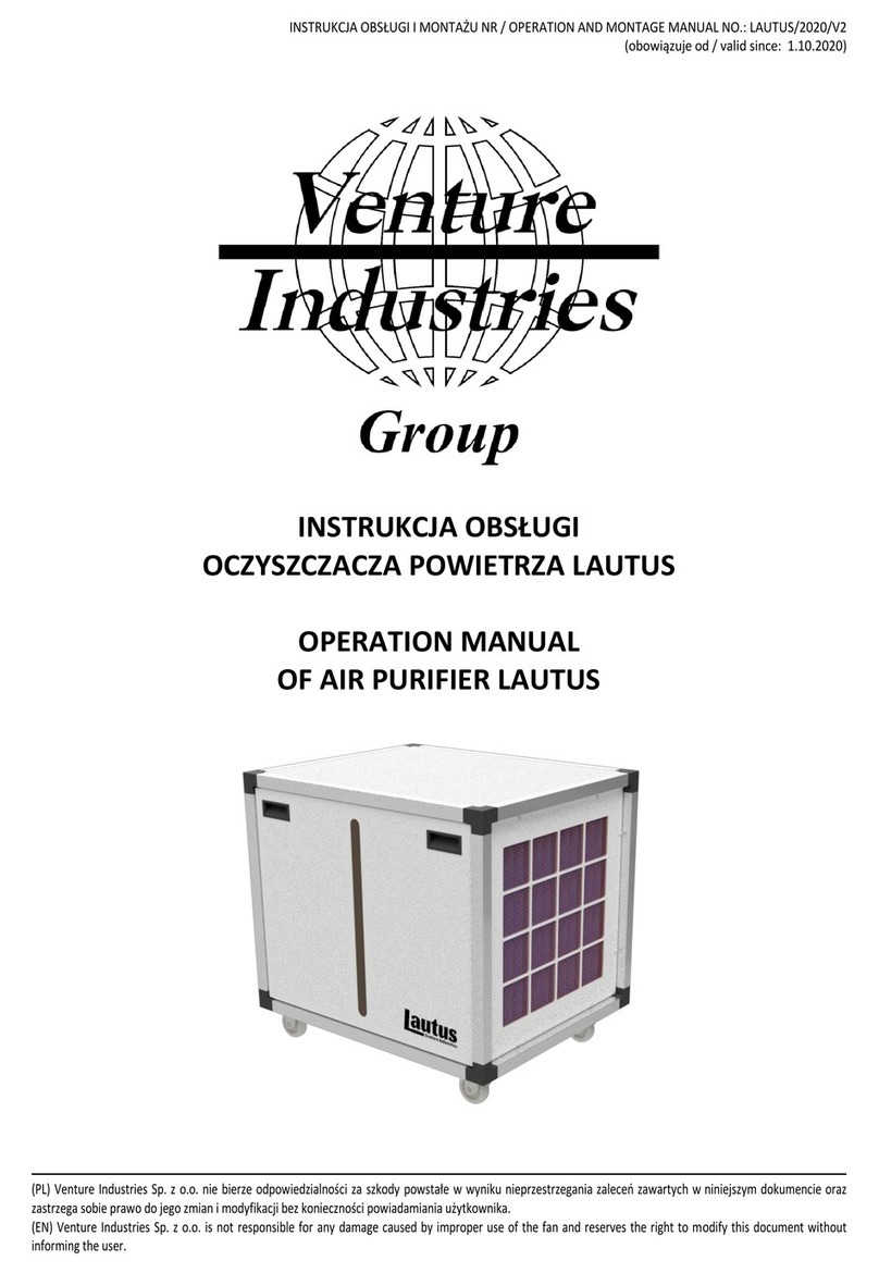 Venture Industries LAUTUS Operation manual