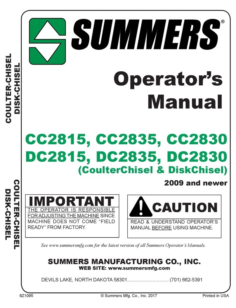 Summers CoulterChisel CC2815 Operator's manual