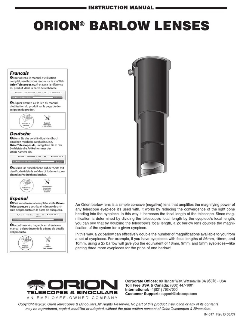 Orion Shorty 08711d instruction manual