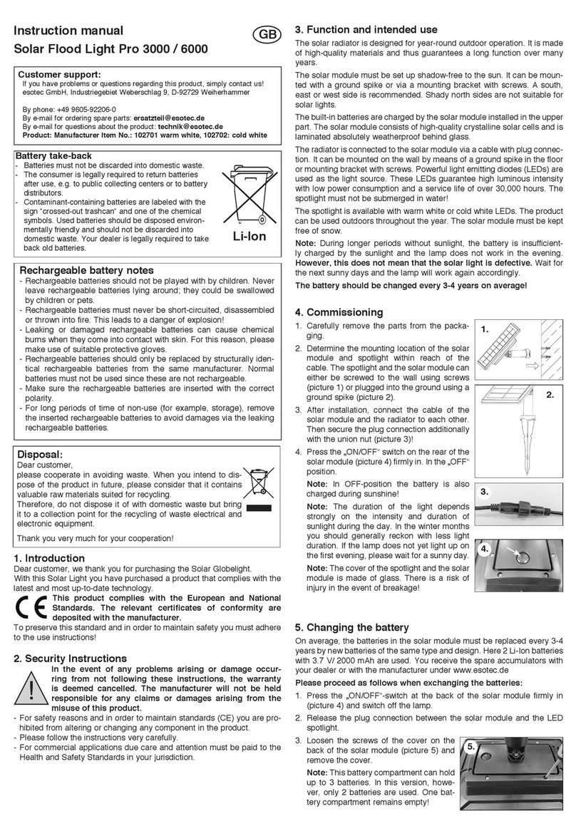 esotec Pro 3000 instruction manual