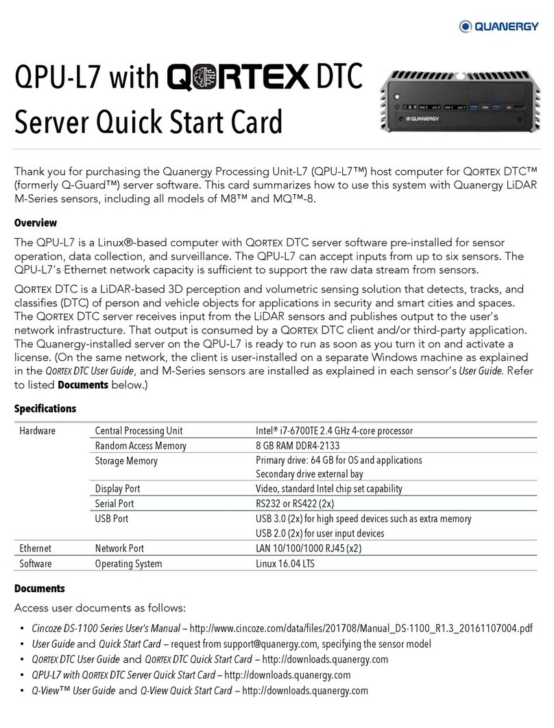 quanergy QPU-L7 quick start guide quanergy QPU-L7 quick start guide
