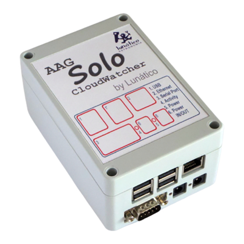 Lunatico AAG CloudWatcher Solo User manual