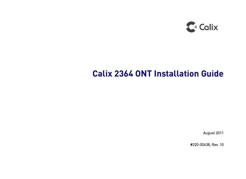 Calix 2364 ONT User manual