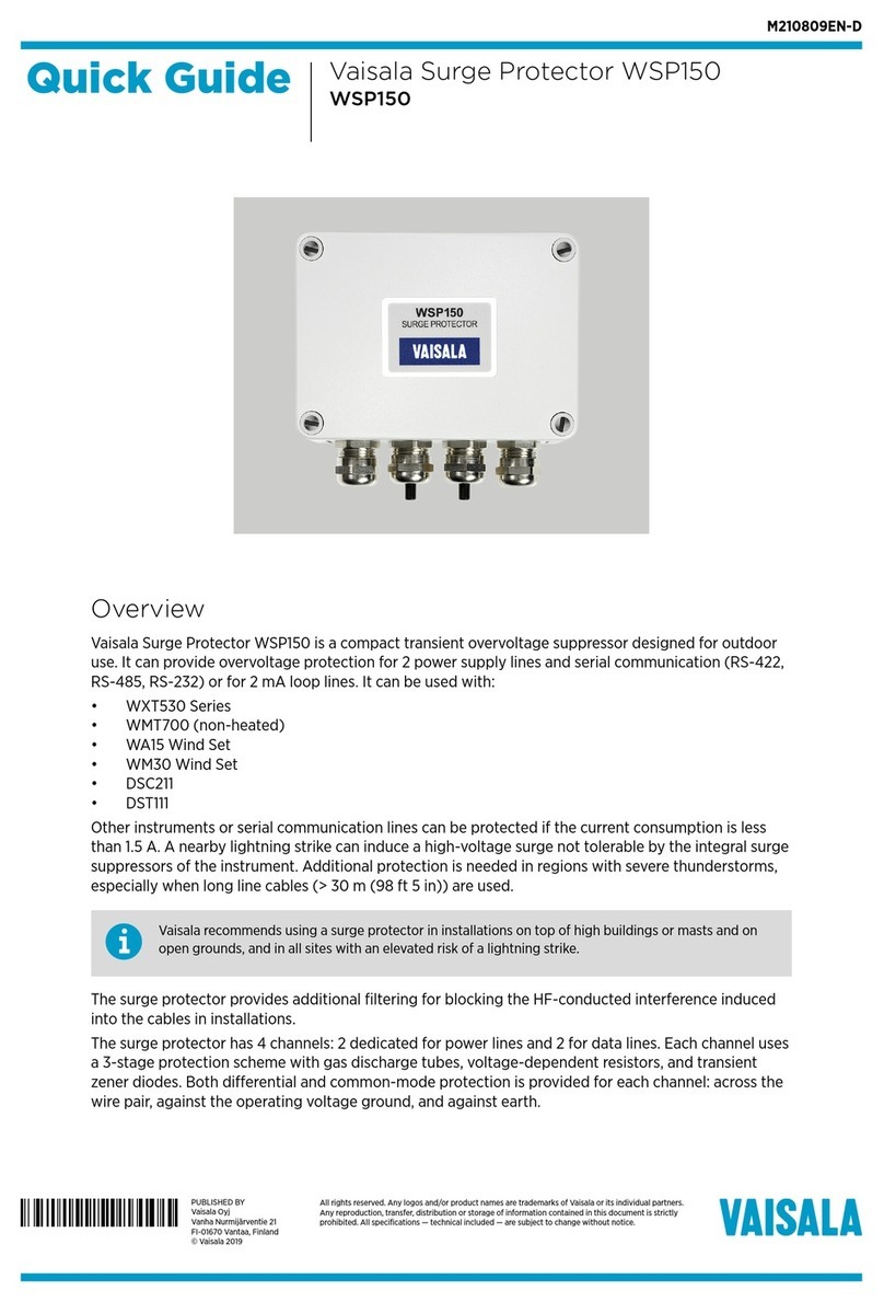 Vaisala WSP150 quick guide