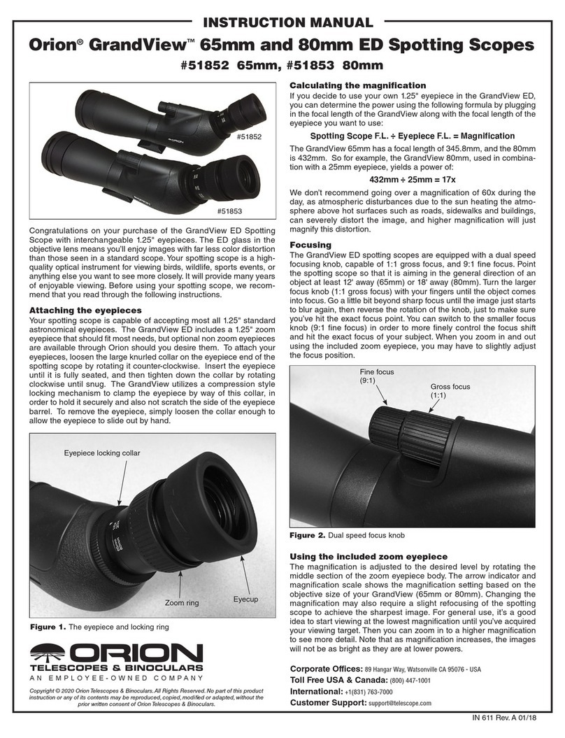 ORION TELESCOPES & BINOCULARS GrandView 51852 instruction manual
