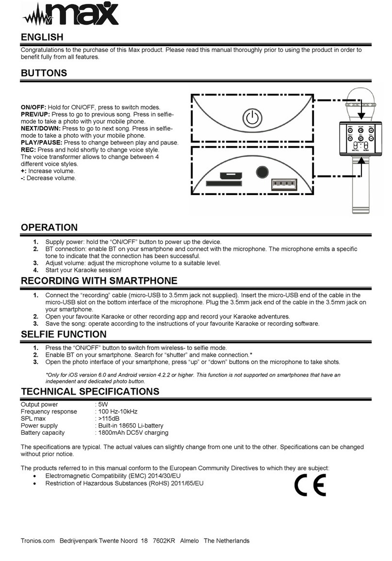 Max KM01 manual