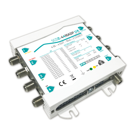 Fracarro SCD2-4416ADP operating instructions Fracarro SCD2-4416ADP operating instructions