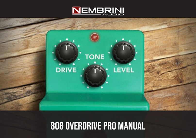 Nembrini Audio 808 OVERDRIVE PRO manual