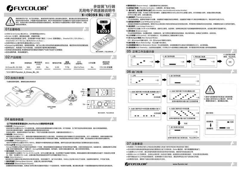 Flycolor X-CROSS BL-32 User manual