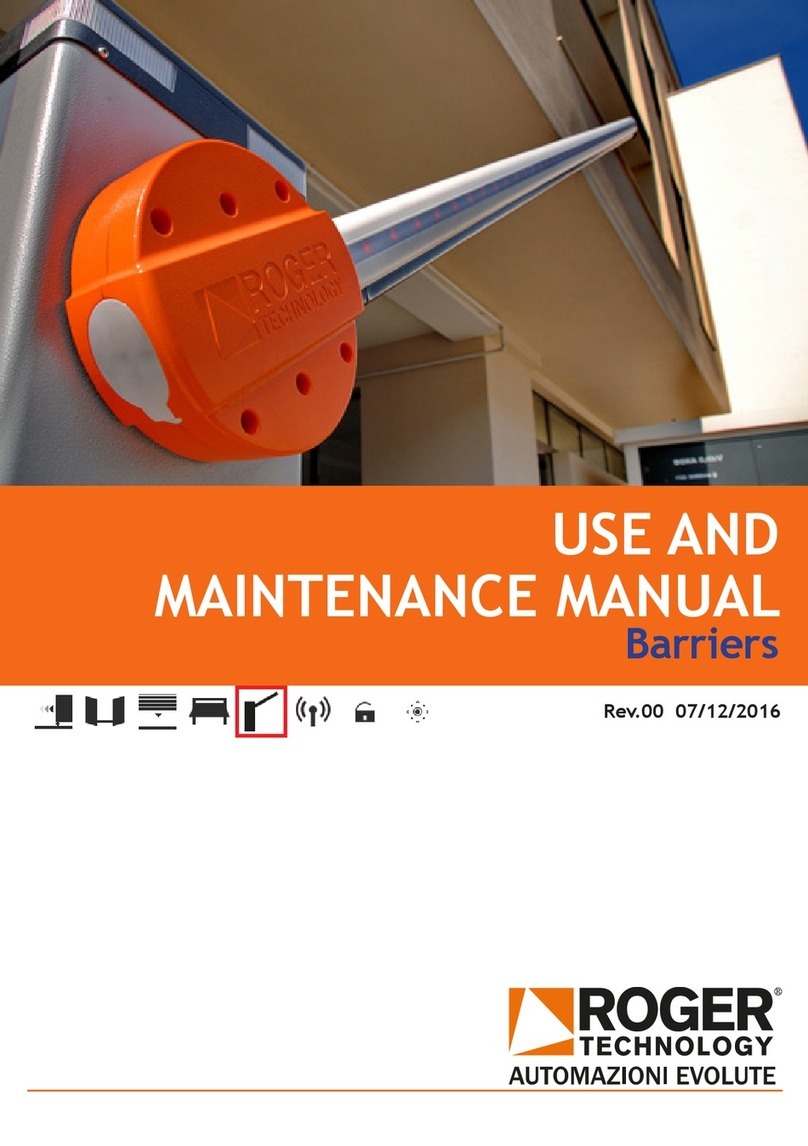 Roger Technology Agilik AG/004 Use and maintenance manual