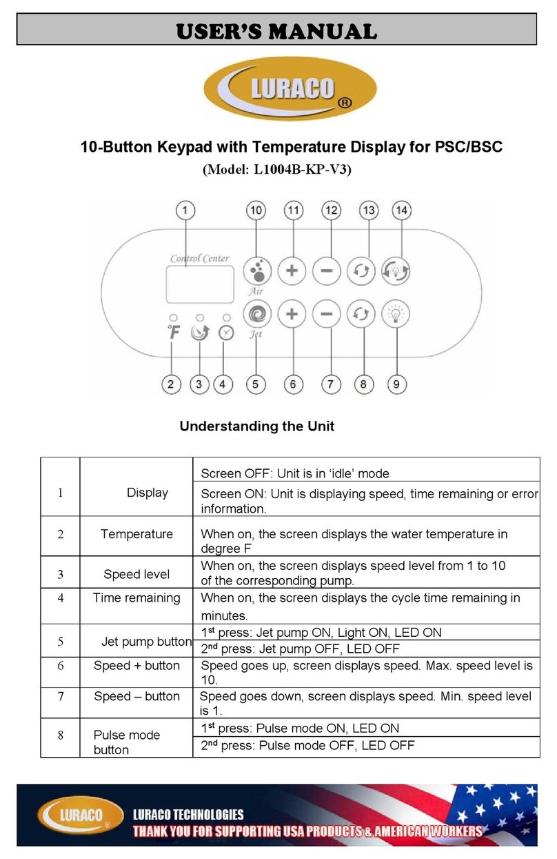Luraco L1004B-KP-V3 user manual