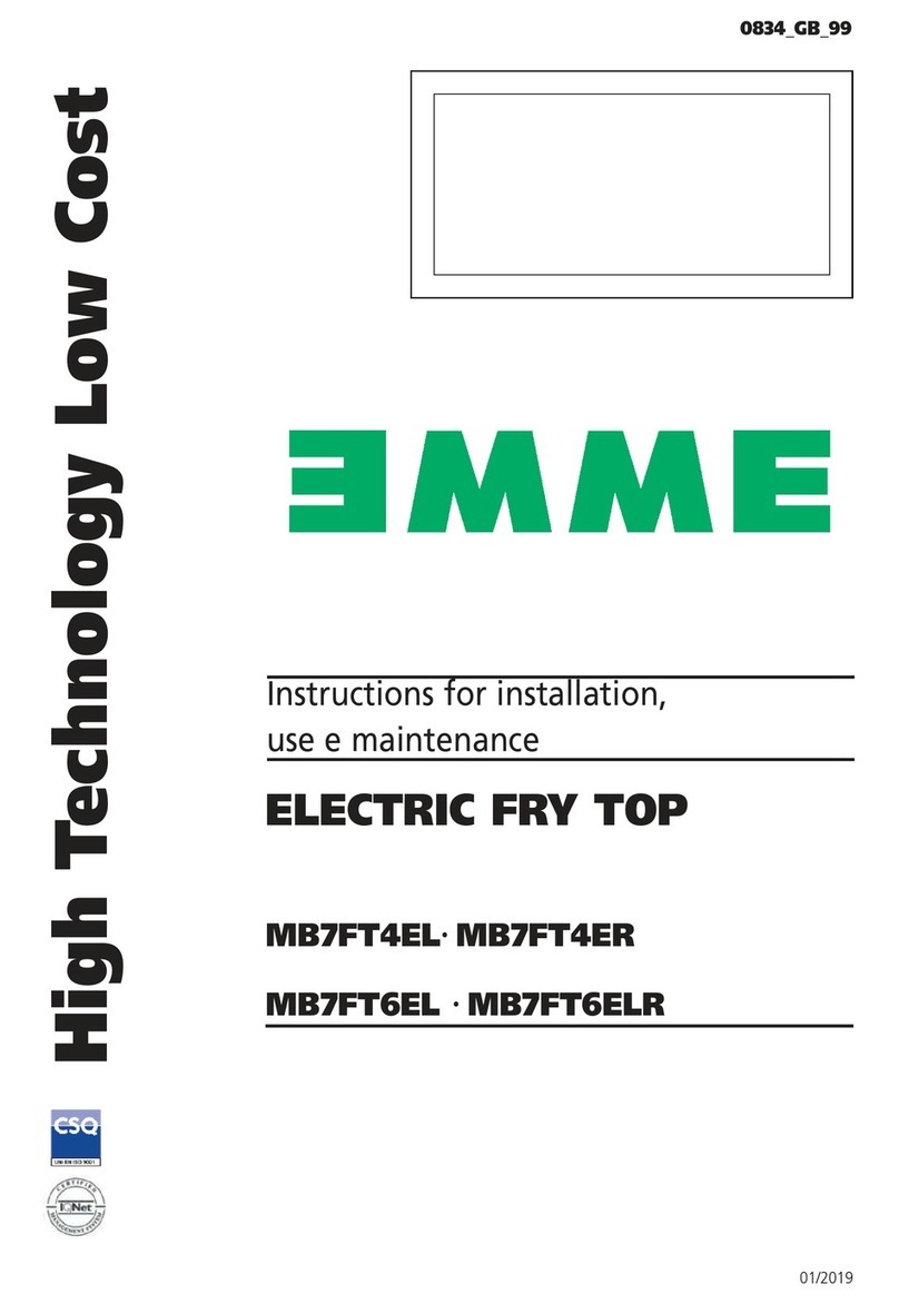 EMME MB7FT4EL Instructions for installation, use and maintenance