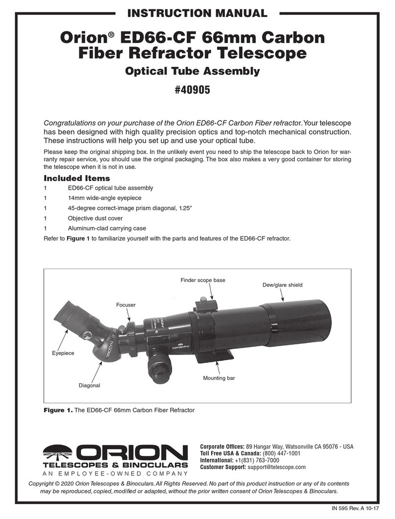 ORION TELESCOPES & BINOCULARS ED66-CF User manual