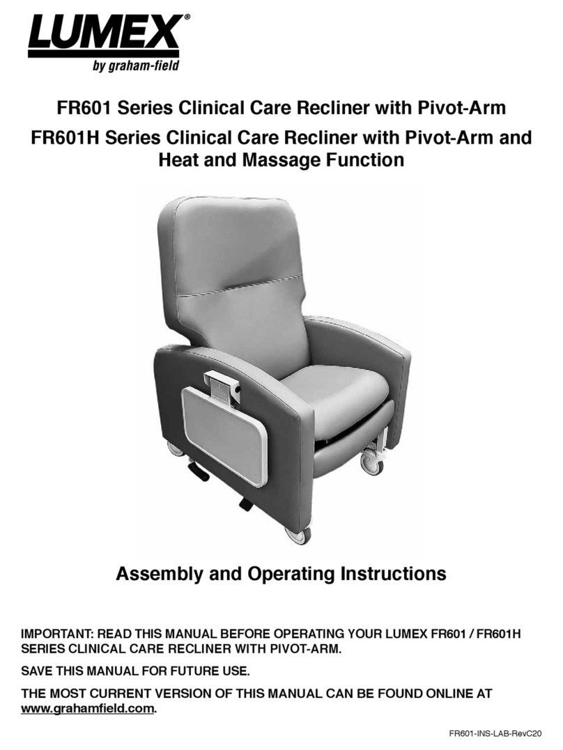 Graham Field Lumex FR601 Series Assembly and operating instructions