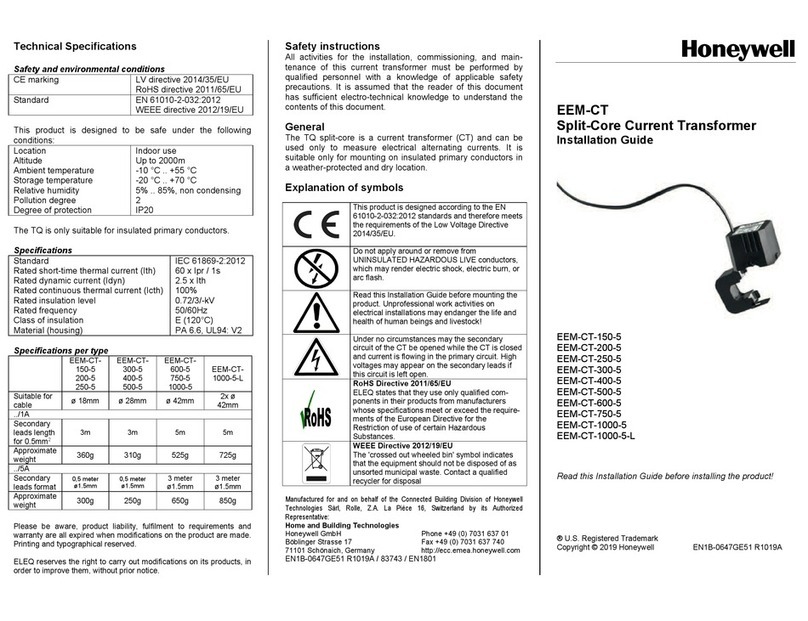 Honeywell EEM-CT User manual