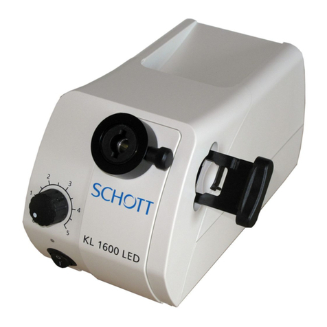 Pulch + Lorenz SCHOTT KL 1600 LED user manual