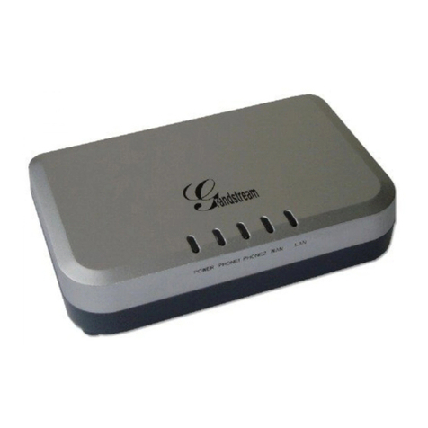 Grandstream Networks DUAL FXS PORT HT502 User manual