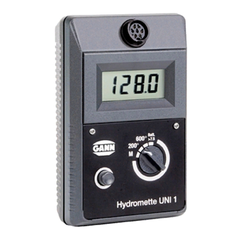 GANN HYDROMETTE UNI 1 operating instructions