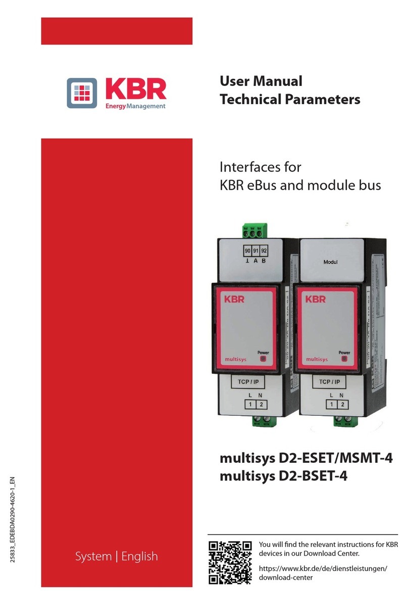 KBR multisys D2-ESET/MSMT-4 User Manual Technical Parameters
