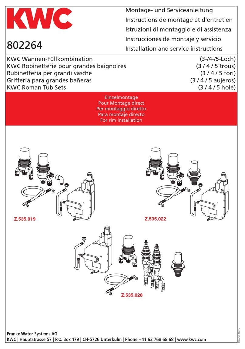 KWC Z.535.019 Installation and service instructions
