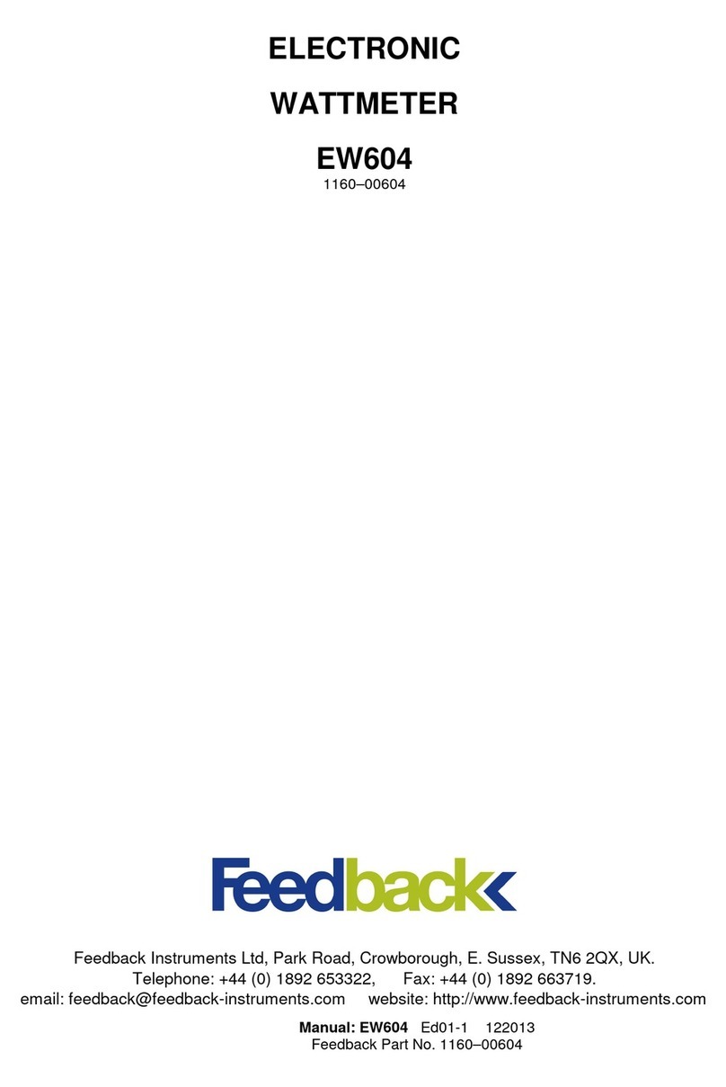 feedback EW604 manual
